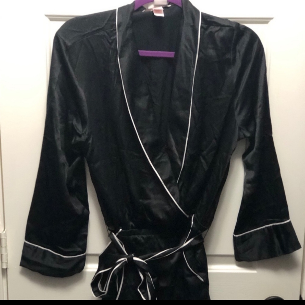 Victoria’s Secret side satin romper with belt